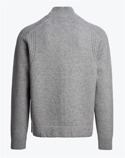 Parajumpers - Levico Zip Cardigan - Ash Grey Melange